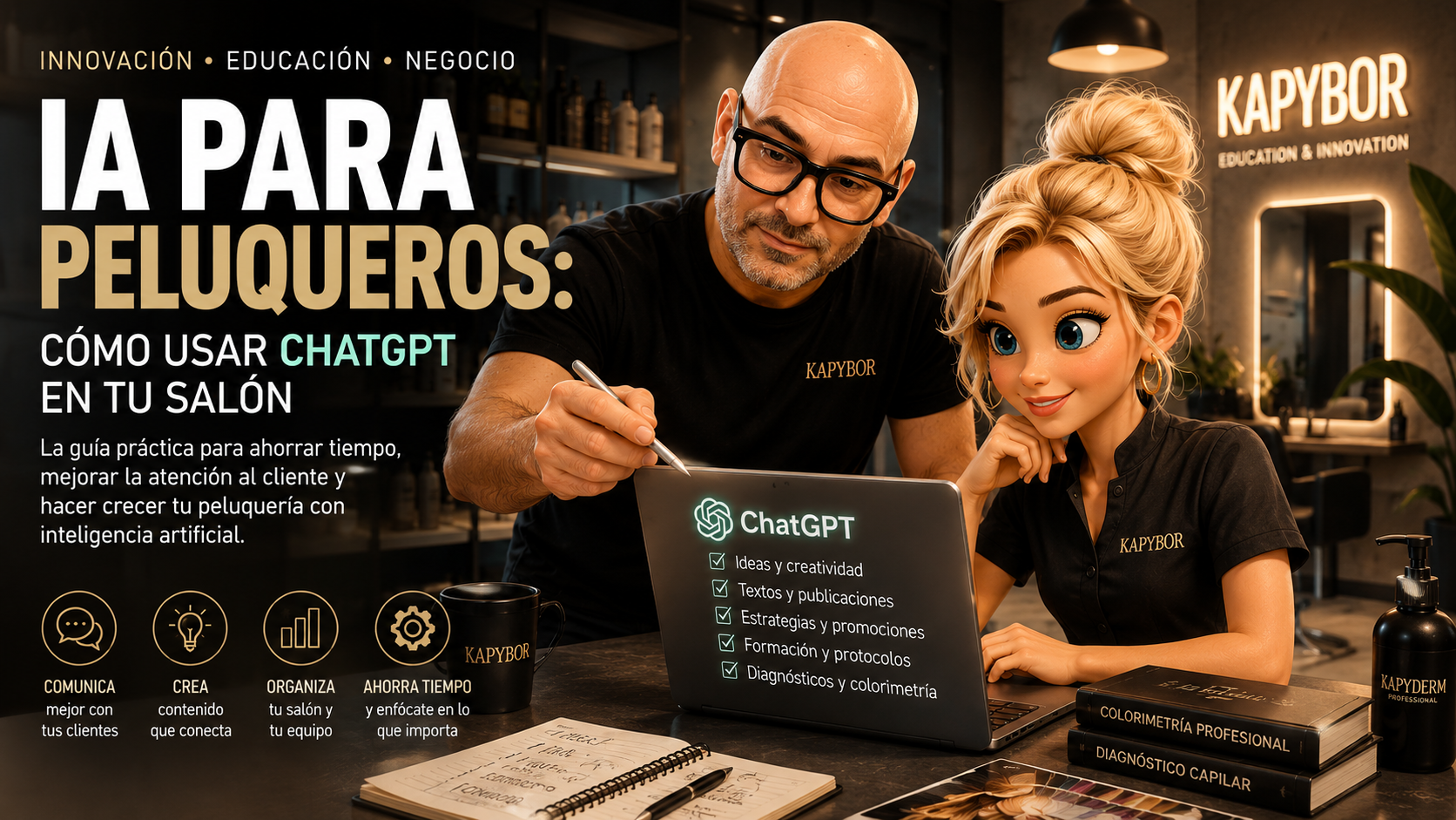 IA para peluqueros: cómo usar ChatGPT en tu salón sin complicarte la vida